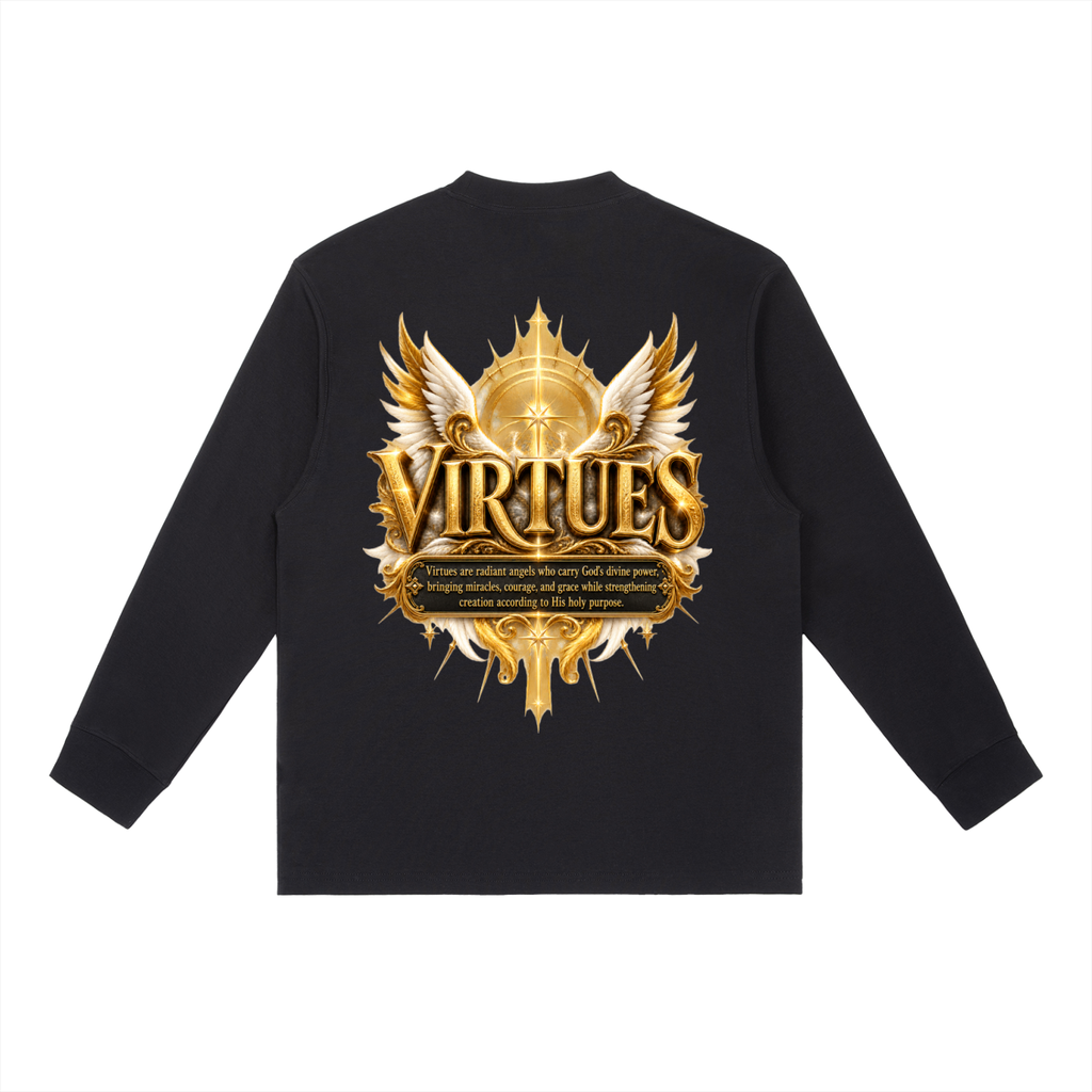Jubilore "Virtues" Essential Crewneck Long-Sleeve T-Shirt