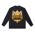Jubilore "Virtues" Essential Crewneck Long-Sleeve T-Shirt