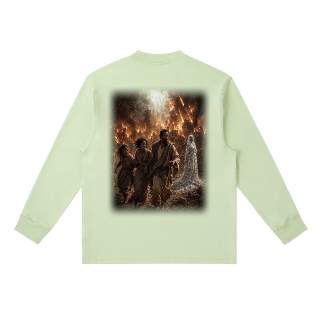 Jubilore "Sodom & Gomorrah" Essential Crewneck Long-Sleeve T-Shirt