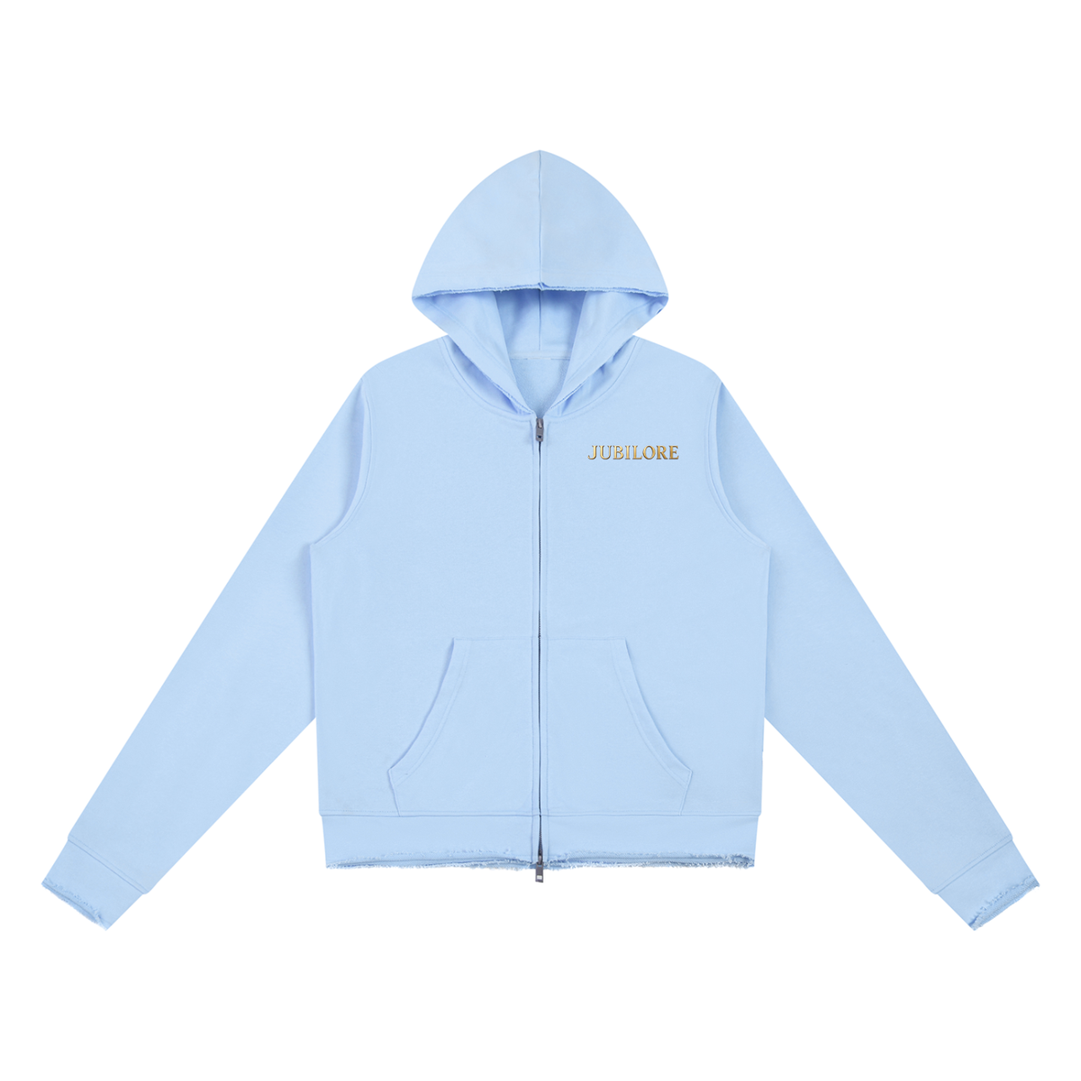 Jubiloré Women’s Raw Edge Full Zip Hoodie