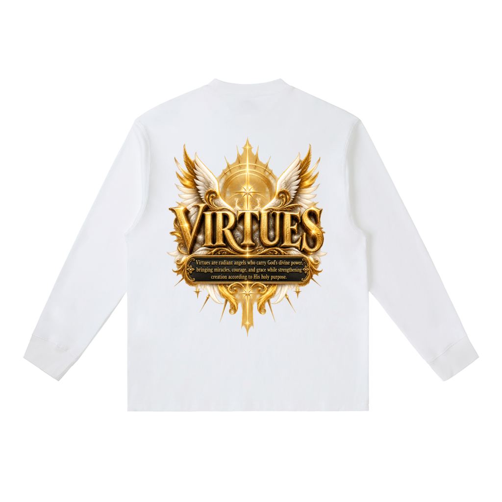 Jubilore "Virtues" Essential Crewneck Long-Sleeve T-Shirt