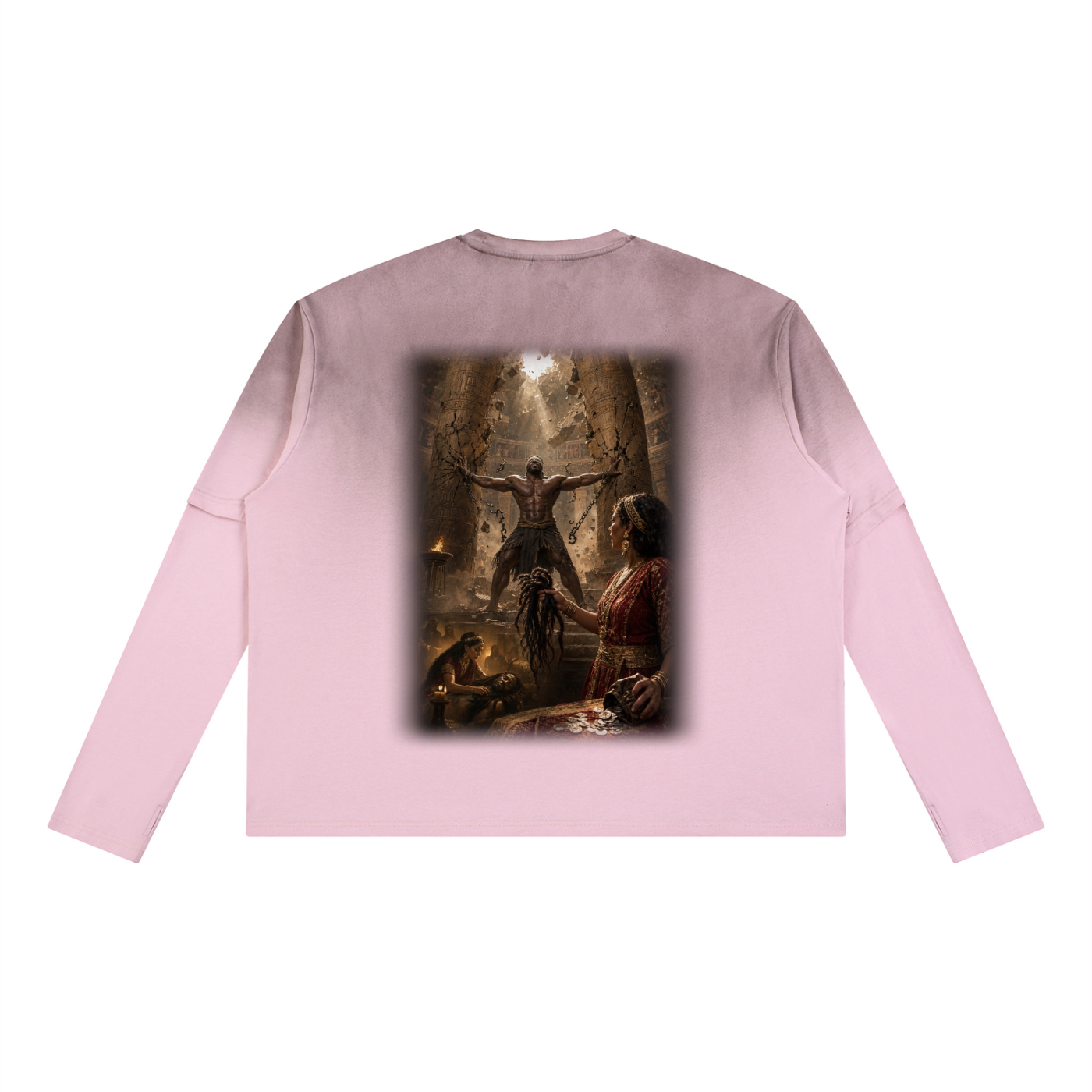 Jubilore “Samson” Unisex Vintage Wash Layered T-Shirt