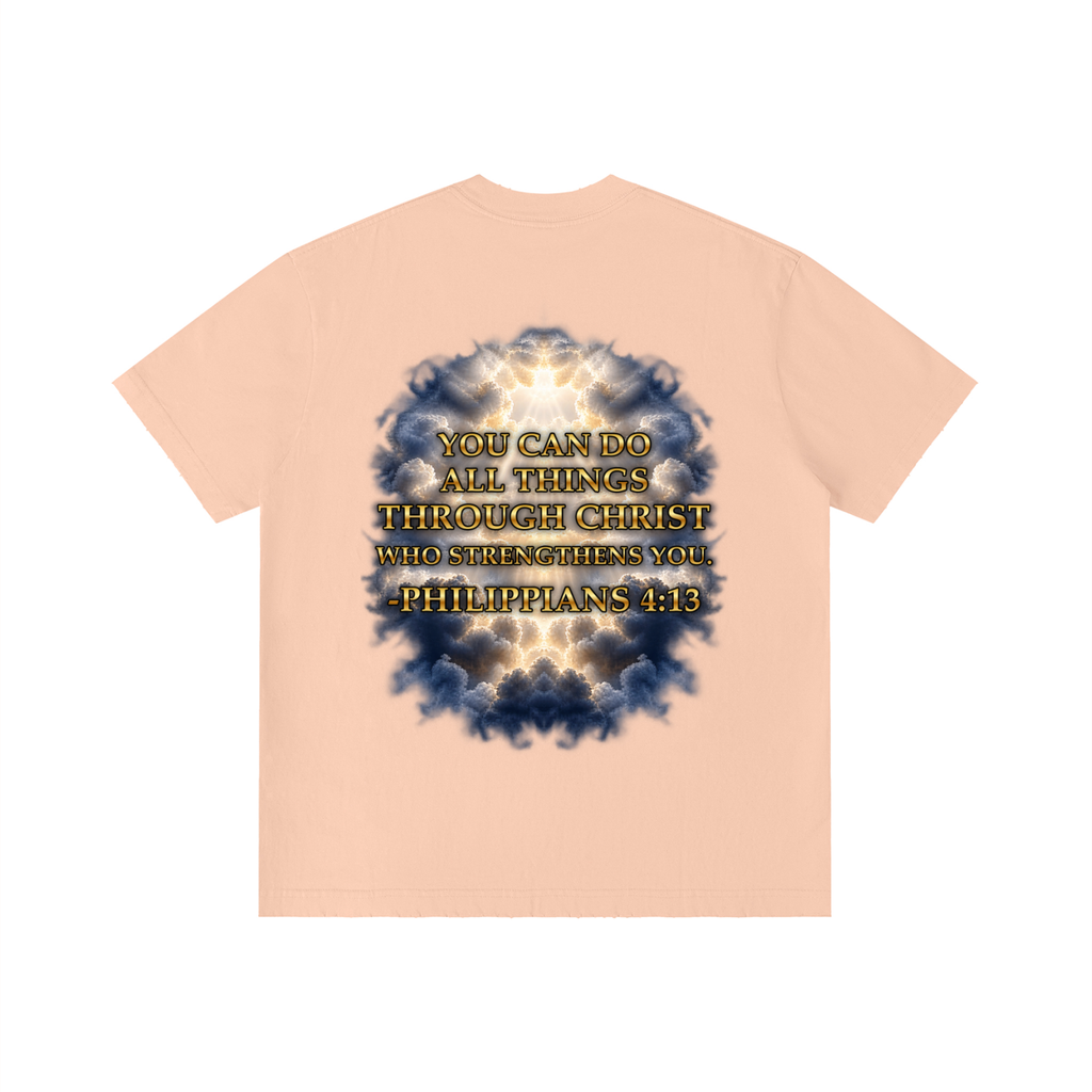 Jubilore "Christ Saves" Unisex Vintage Wash Distressed T-Shirt