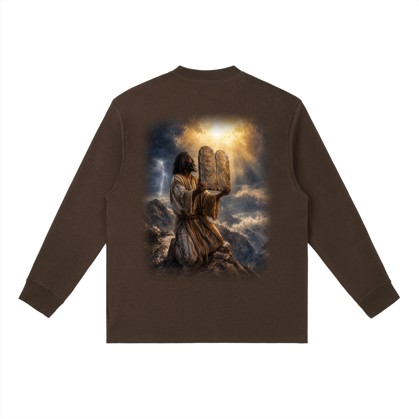 Jubilore “Moses” Essential Crewneck Long-Sleeve T-Shirt