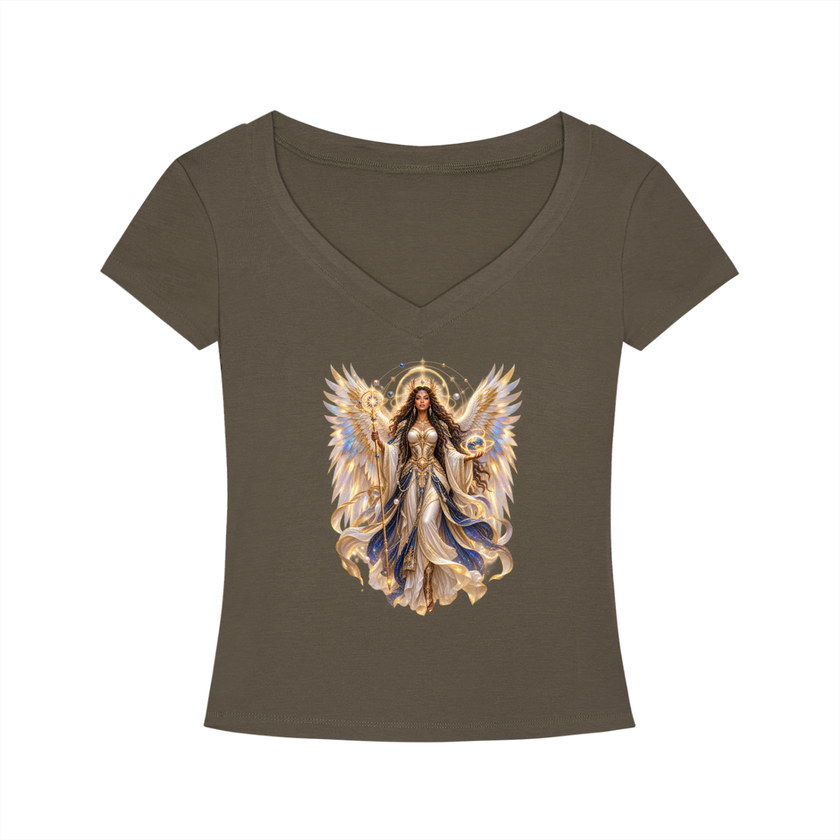 Jubiloré "Dominions" Tencel Slim Fit V-Neck T-Shirt