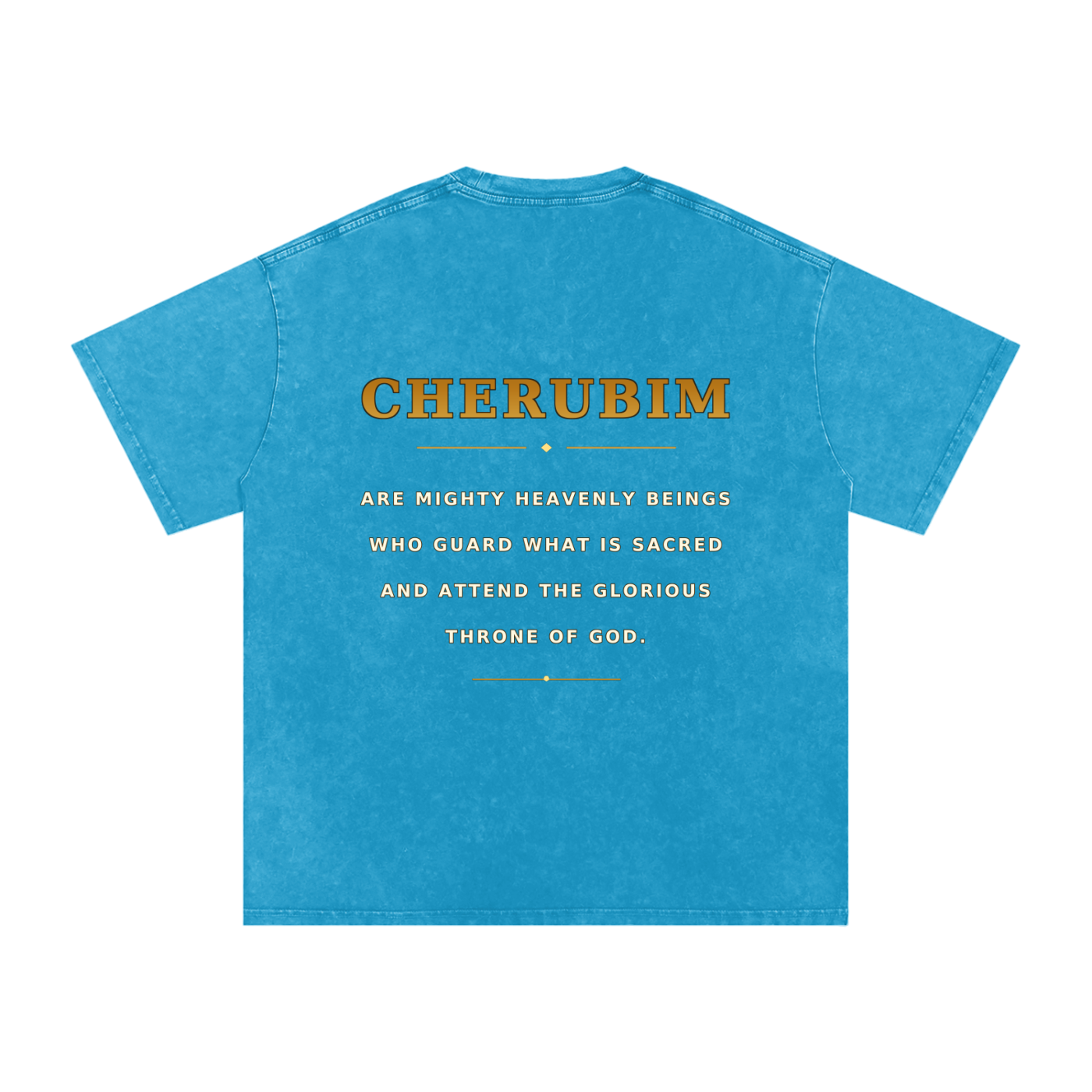 Jubilore Cherubim Snow Washed Oversized Cotton T-Shirt
