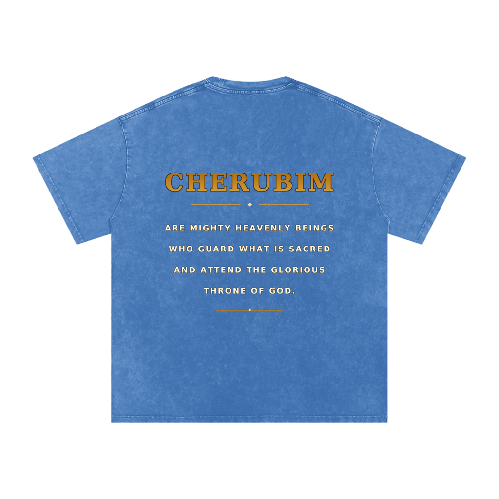 Jubilore Cherubim Snow Washed Oversized Cotton T-Shirt