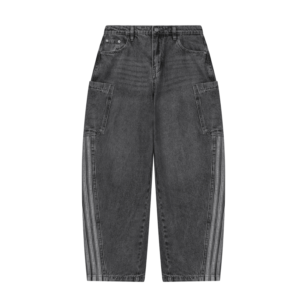 Jubiloré Women's Vintage Wash Barrel Leg Jeans