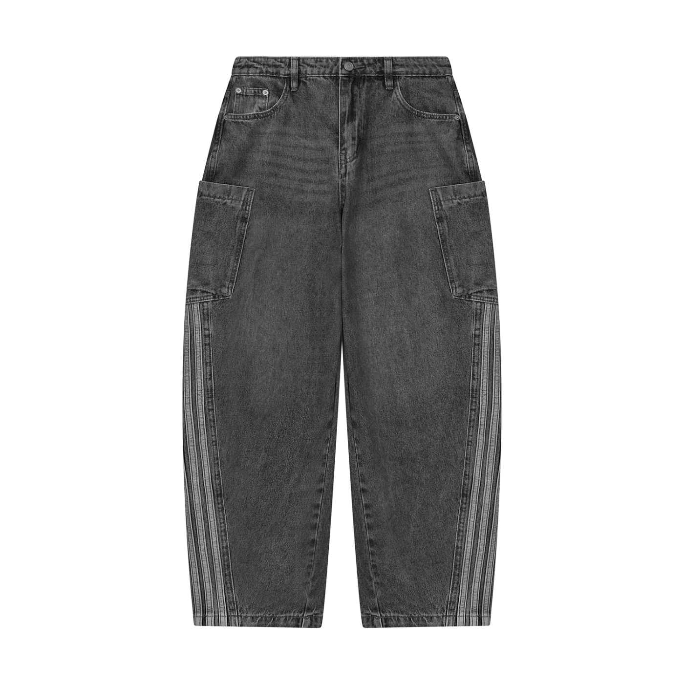 Jubiloré Women's Vintage Wash Barrel Leg Jeans