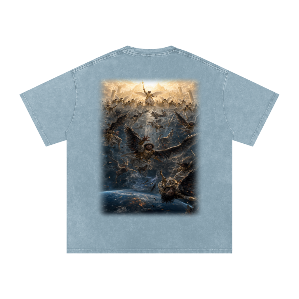 Jubilore "Three Wise Men" Snow Washed Oversized Cotton T-Shirt