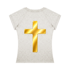 Jubiloré "Shroud of Turin" Women’s Slim Raglan T-Shirt