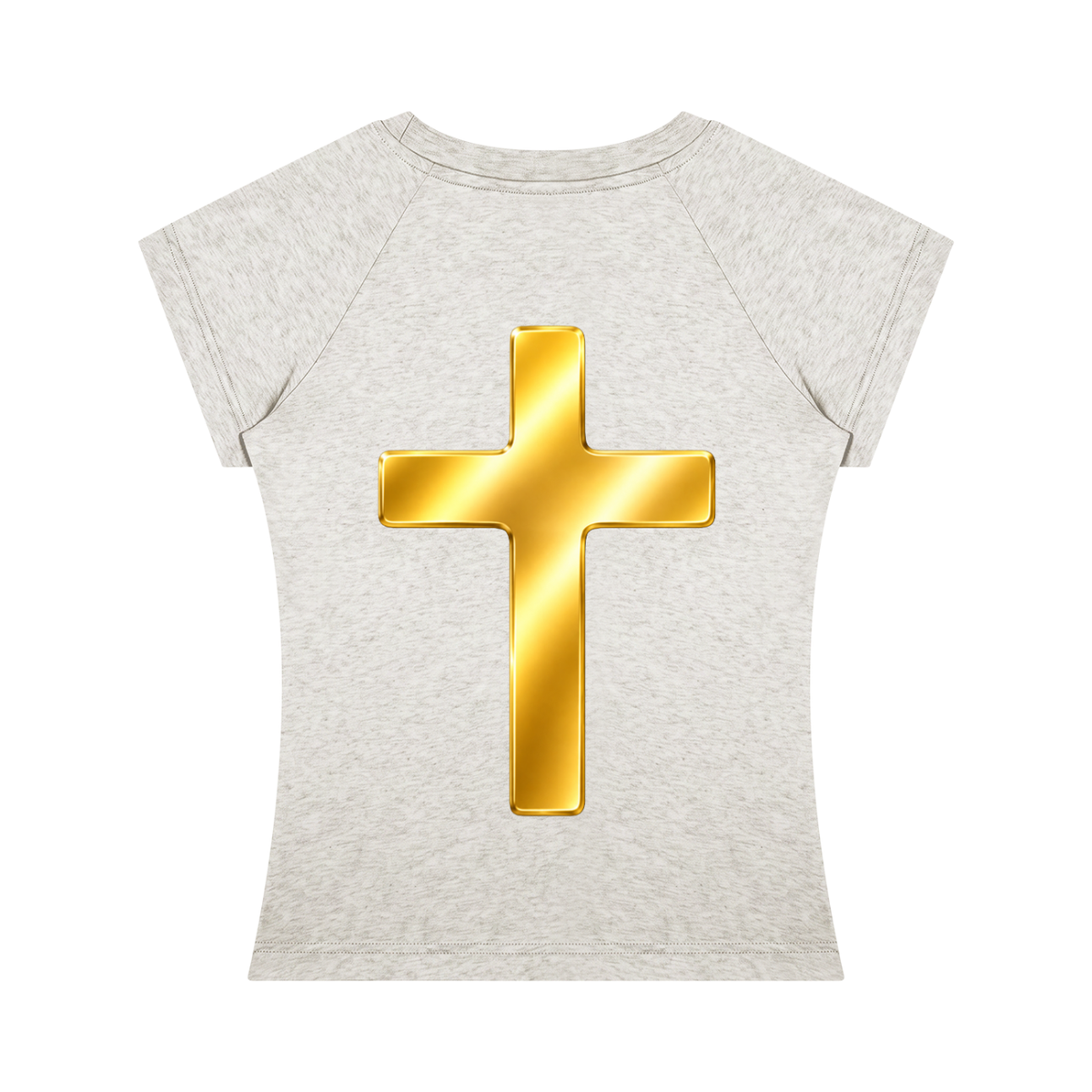 Jubiloré "Shroud of Turin" Women’s Slim Raglan T-Shirt