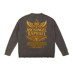 Jubilore "Raphael" Vintage Washed Hand-Frayed Sweater