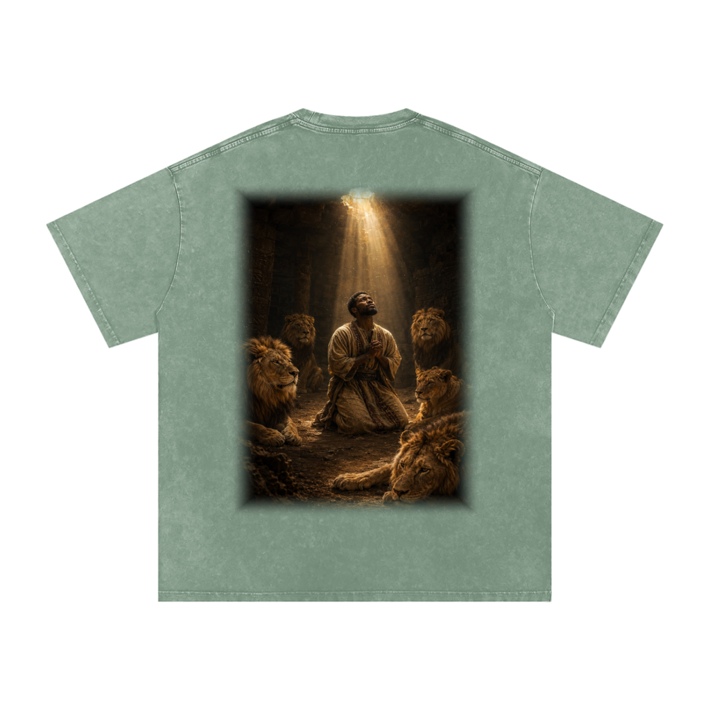 Jubilore "Daniel" Snow Washed Oversized Cotton T-Shirt