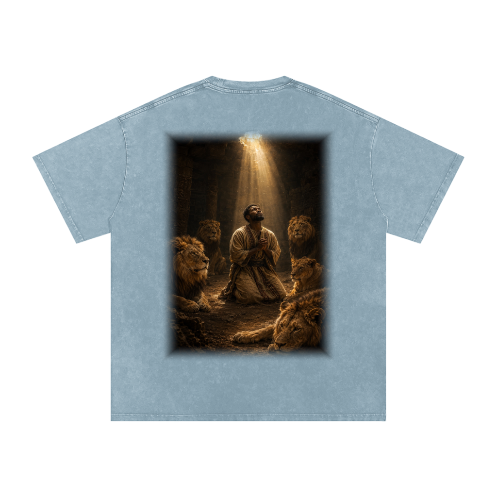 Jubilore "Daniel" Snow Washed Oversized Cotton T-Shirt