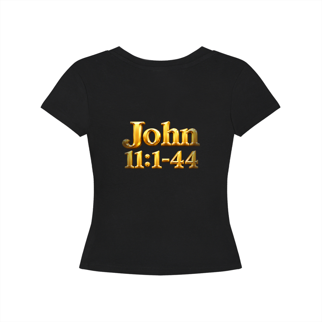 Jubiloré “Jesus Resurrects Lazarus” Women's Longline Slim-Fit T-Shirt