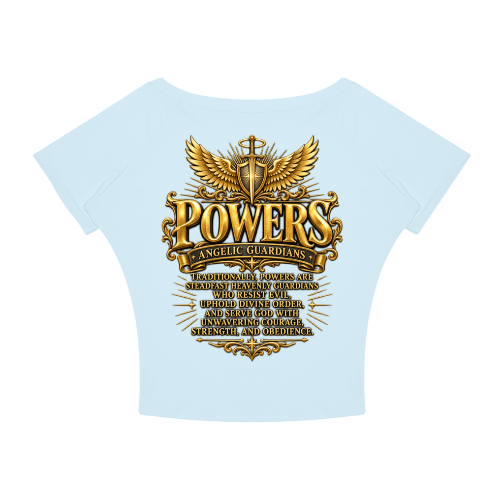 Jubiloré "Powers" Women’s Boatneck Raglan T-Shirt