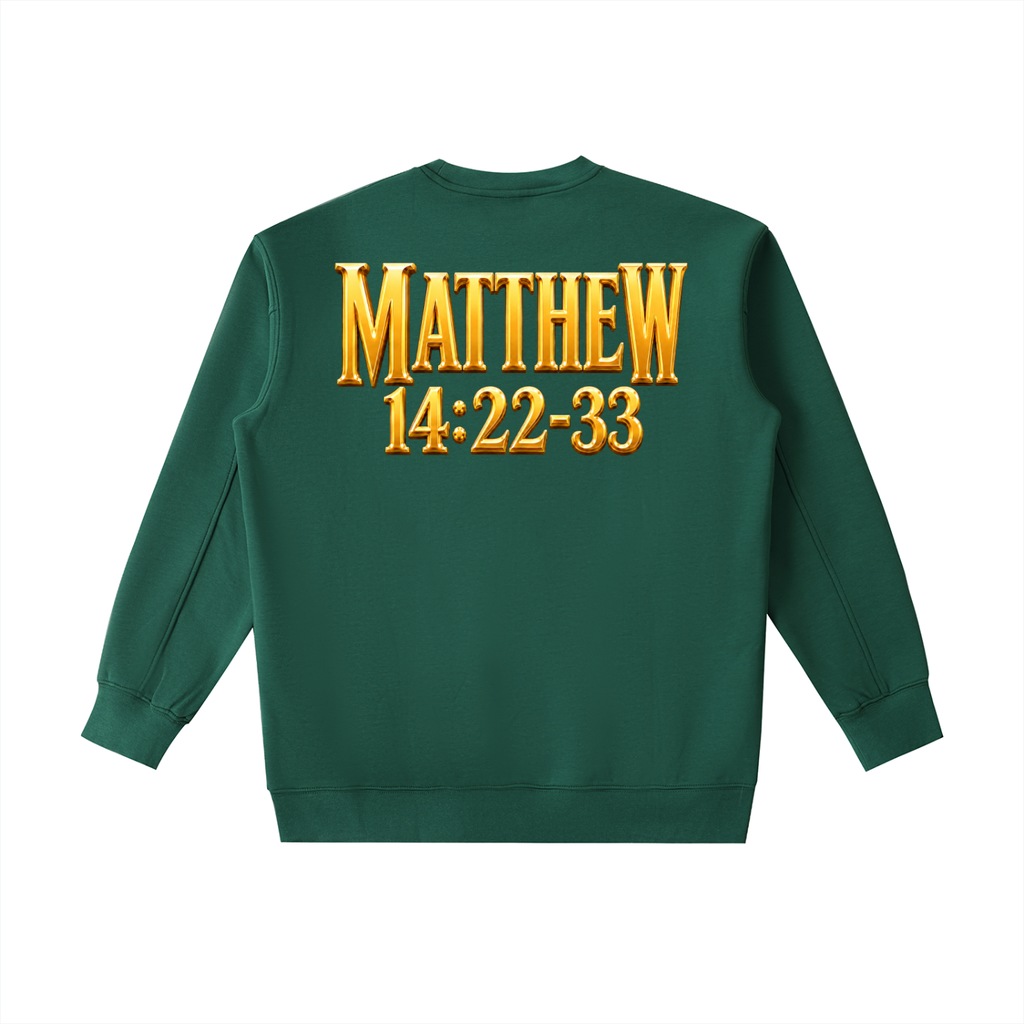 Jubilore "Jesus Walks On Water" Essential Heavyweight Crewneck Sweatshirt