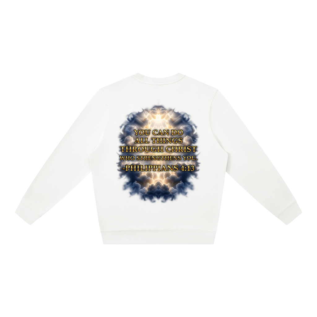 Jubilore "Christ Saves" Unisex Oversized Crewneck Sweatshirt