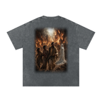 Jubilore "Sodom & Gomorrah" Snow Washed Oversized Cotton T-Shirt