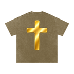 Jubilore "Shroud of Turin" Snow Washed Oversized Cotton T-Shirt
