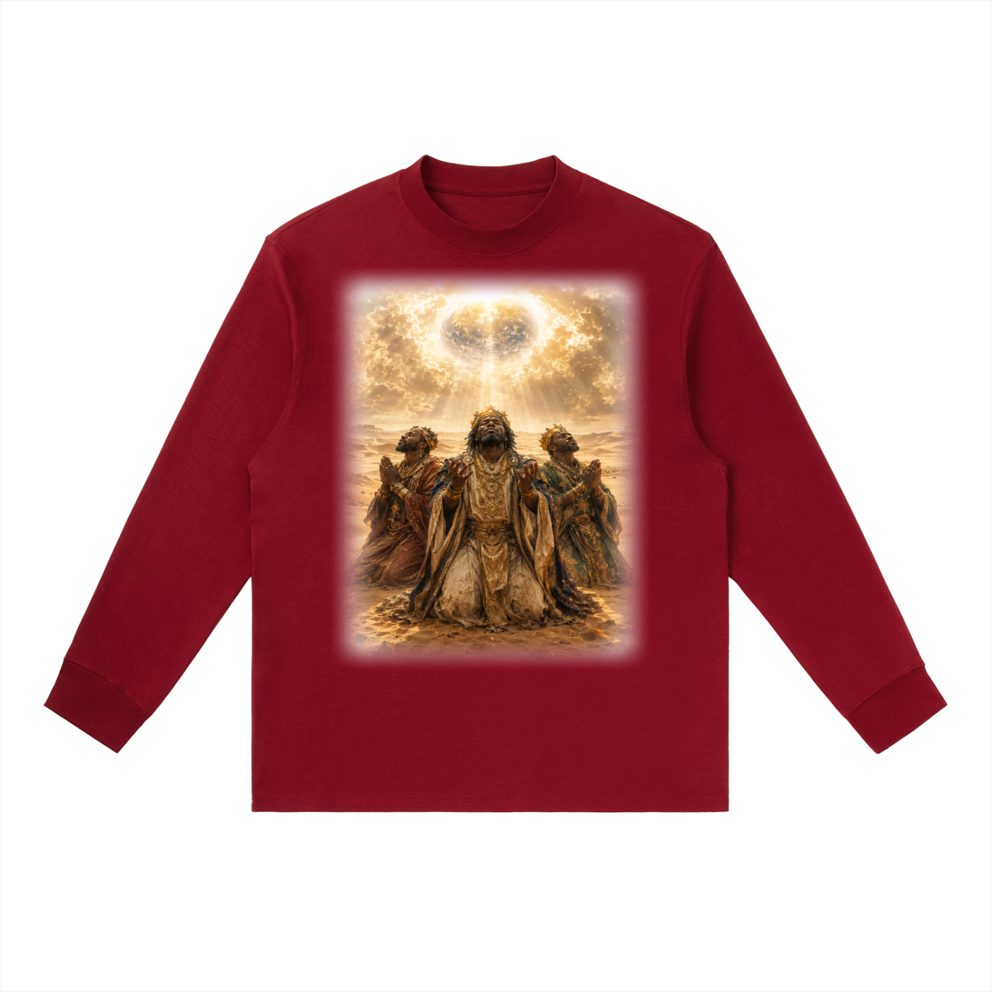 Jubilore "Three Wise Men" Essential Crewneck Long-Sleeve T-Shirt