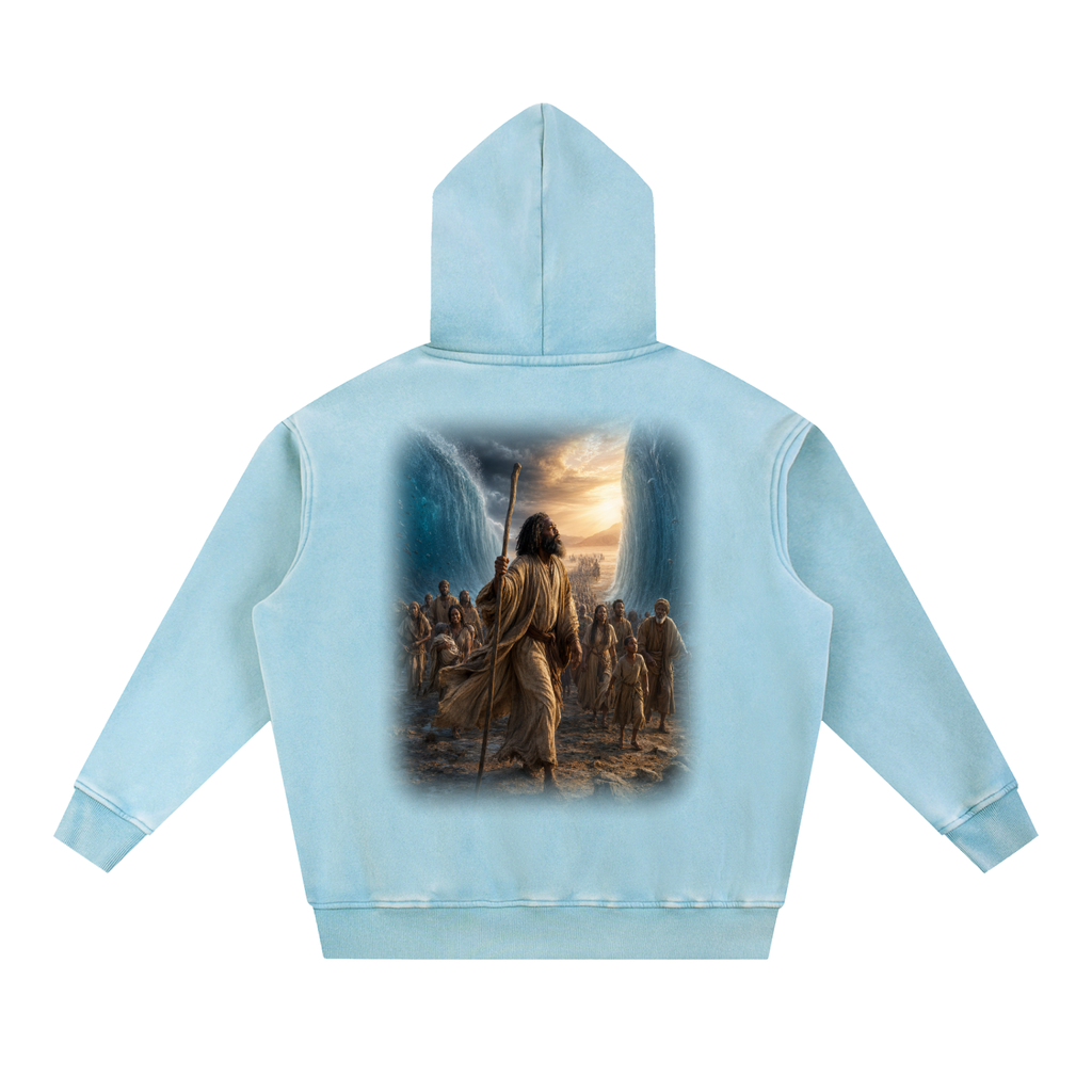 Jubilore "Moses" Snow Wash Fleece Oversize Hoodie