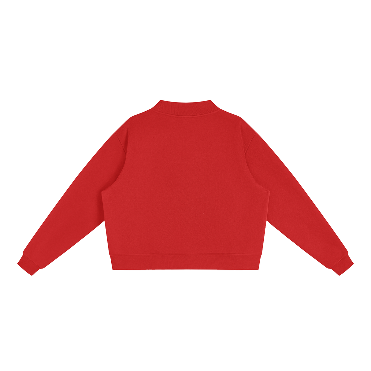 Jubiloré "JIK" Essential Fleece Mock-Neck Crew Sweatshirt