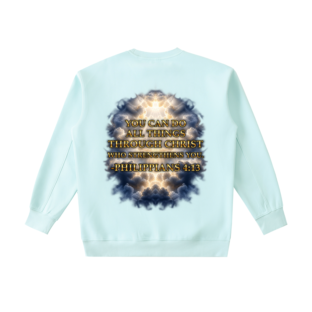 Jubilore "Christ Saves" Essential Heavyweight Crewneck Sweatshirt