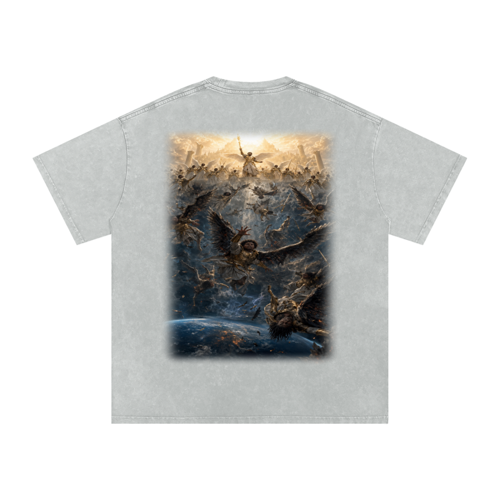 Jubilore "Three Wise Men" Snow Washed Oversized Cotton T-Shirt