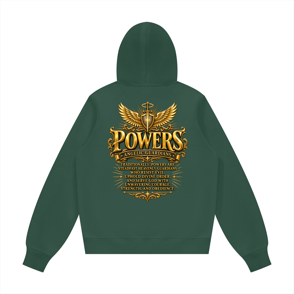 Jubilore "Powers" Unisex Fleece Regular Shoulder Hoodie