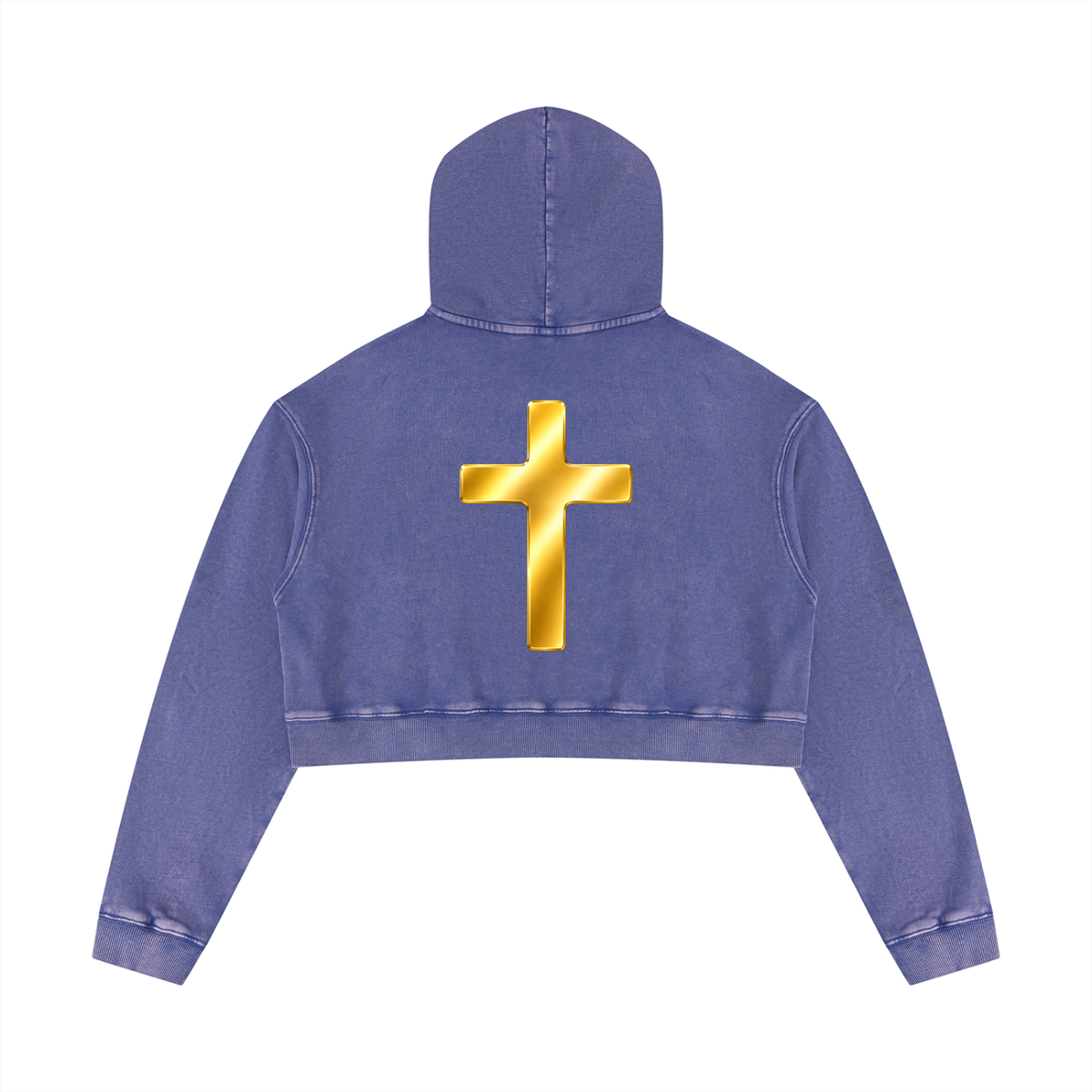 Jubiloré "BCA" Women’s Mineral Washed Crop Hoodie