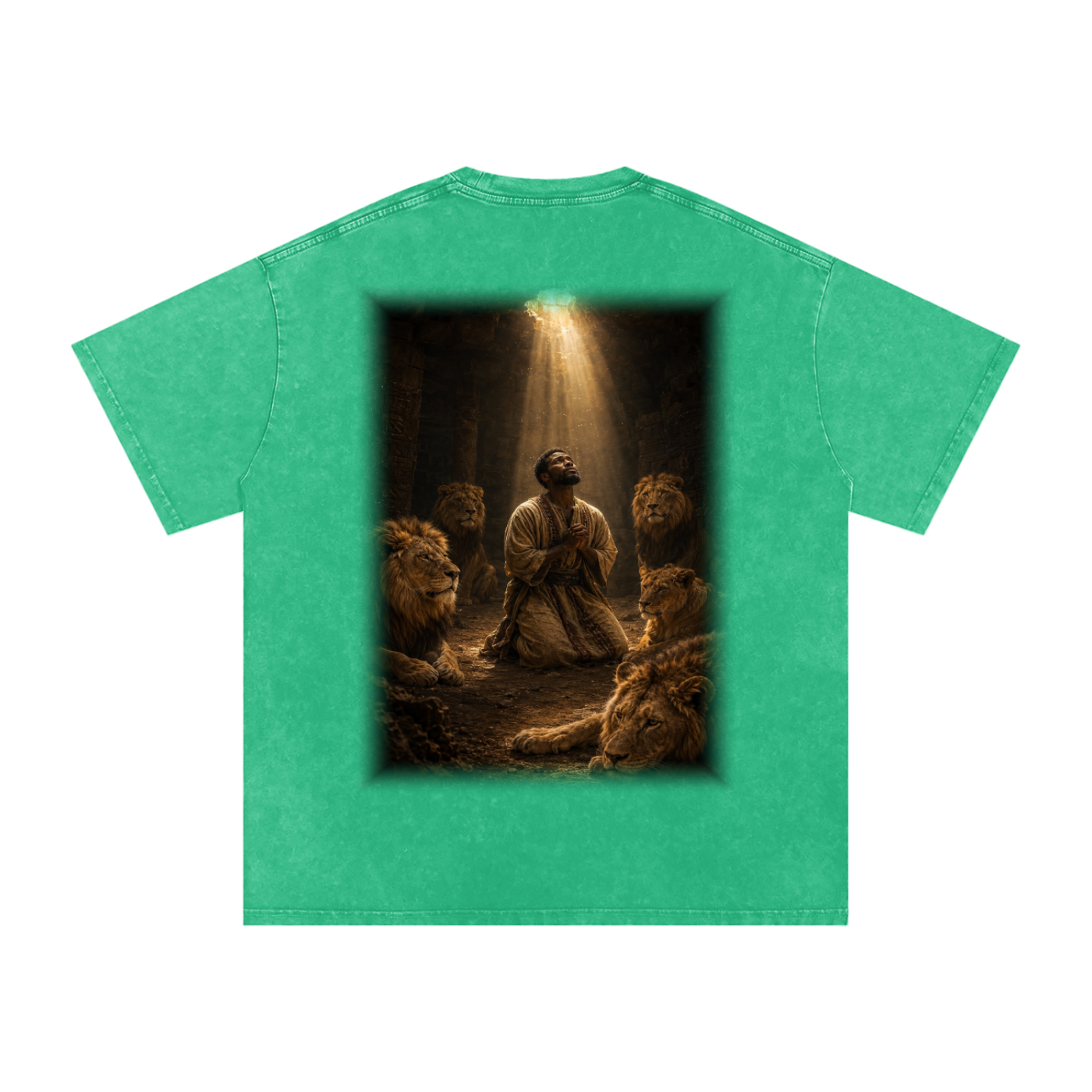 Jubilore "Daniel" Snow Washed Oversized Cotton T-Shirt