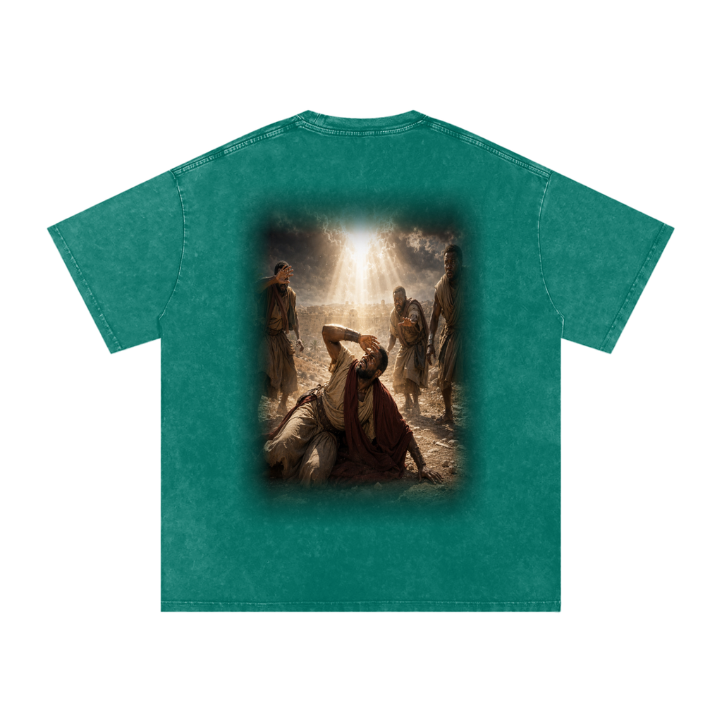 Jubilore “Paul” Snow Washed Oversized Cotton T-Shirt