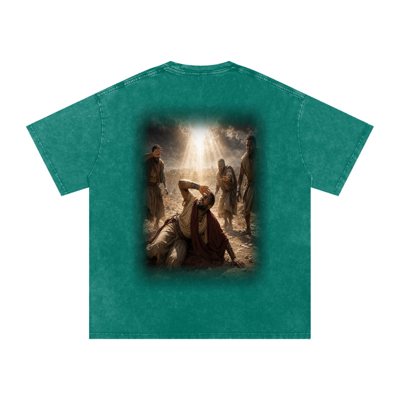 Jubilore “Paul” Snow Washed Oversized Cotton T-Shirt