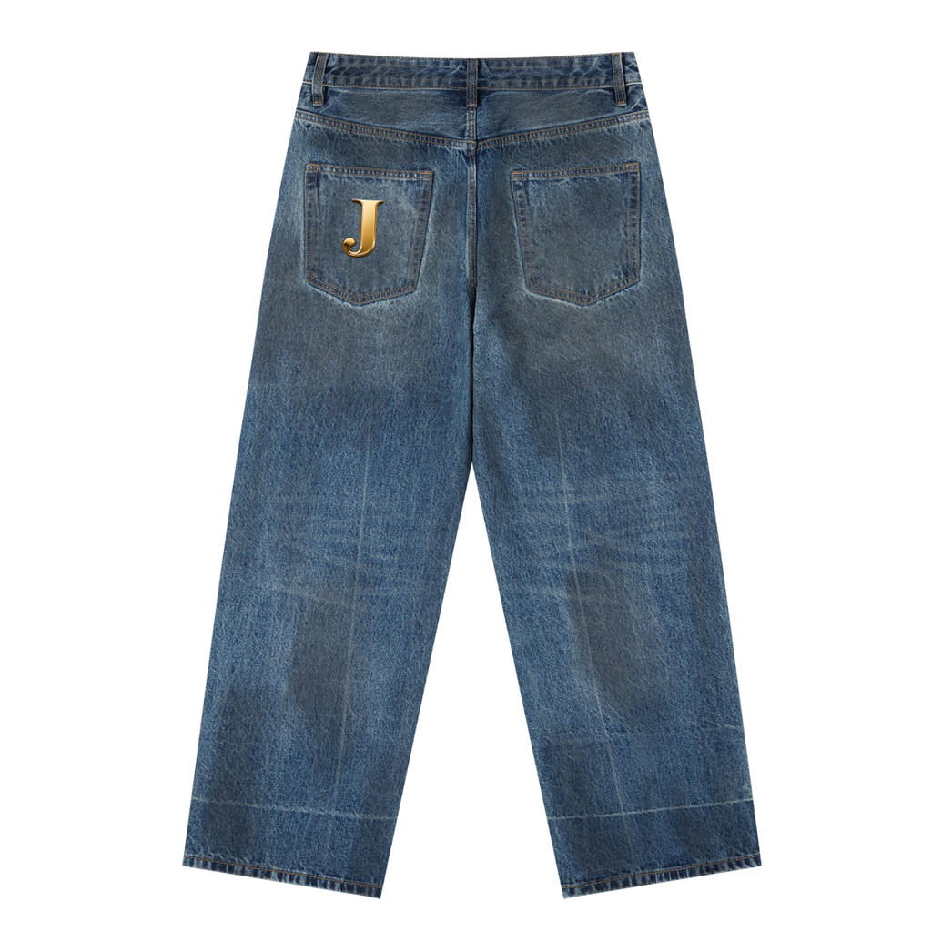 Jubilore Vintage Wash Baggy Denim Jeans