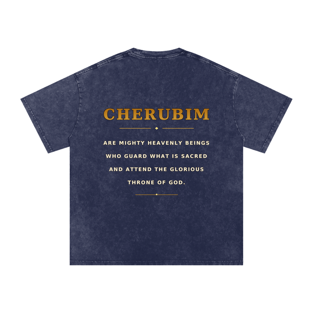 Jubilore Cherubim Snow Washed Oversized Cotton T-Shirt