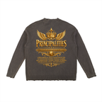 Jubilore "Principalities" Vintage Washed Hand-Frayed Sweater