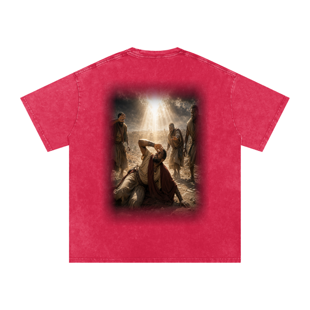 Jubilore “Paul” Snow Washed Oversized Cotton T-Shirt