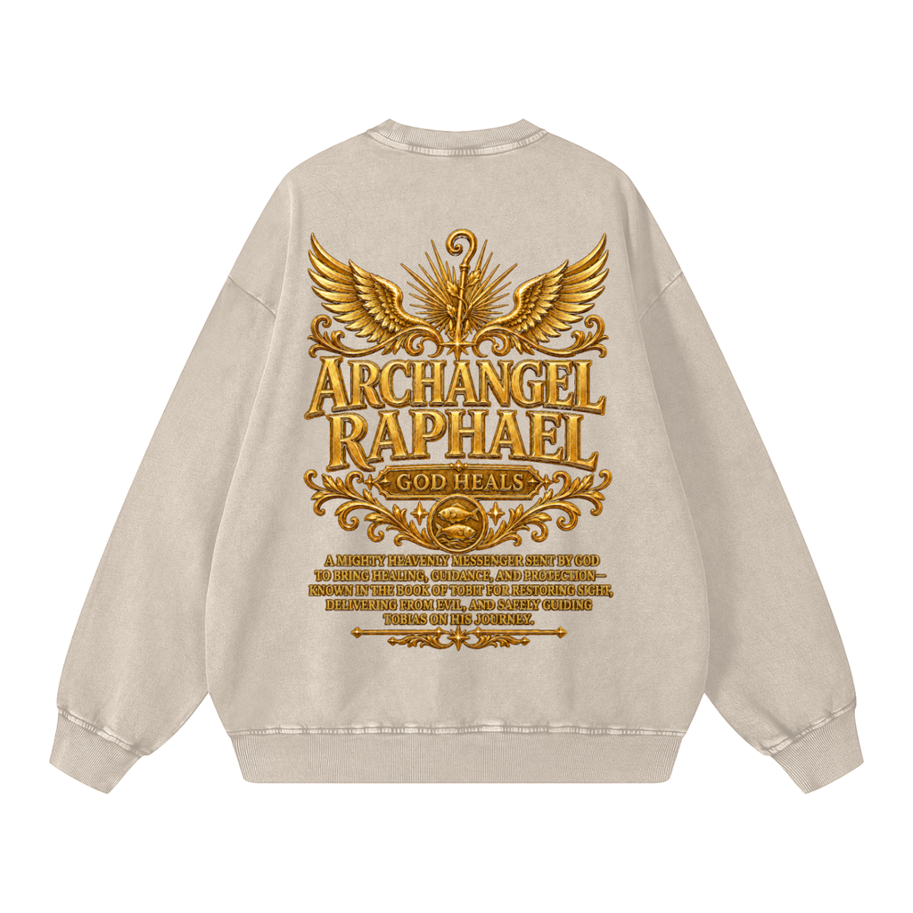 Jubilore "Raphael" Snow Washed Oversized Sweatshirt