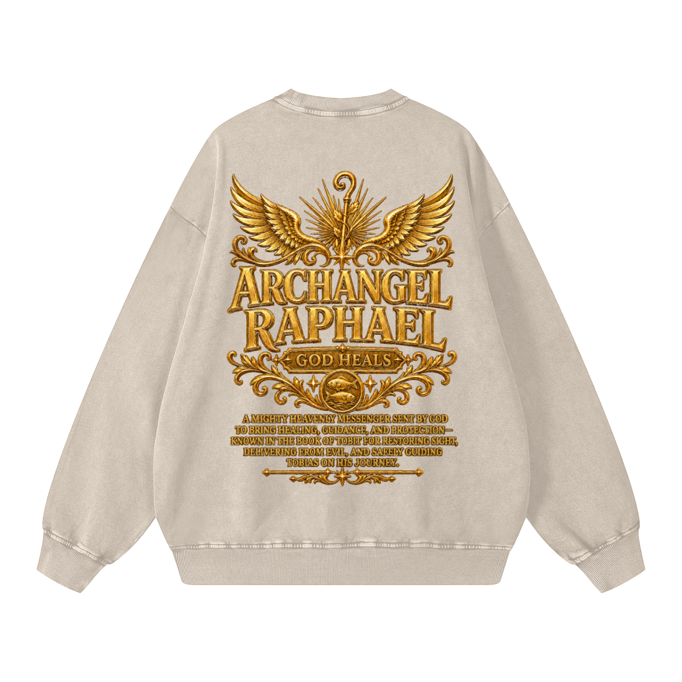 Jubilore "Raphael" Snow Washed Oversized Sweatshirt