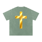 Jubilore "Shroud of Turin" Snow Washed Oversized Cotton T-Shirt
