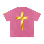 Jubilore "Jesus Is LORD" Snow Washed Oversized Cotton T-Shirt