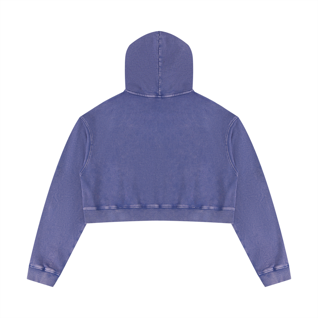 Jubiloré "JIG" Women’s Mineral Washed Crop Hoodie