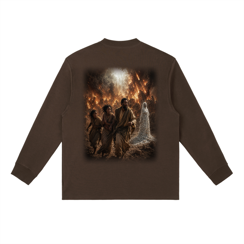 Jubilore "Sodom & Gomorrah" Essential Crewneck Long-Sleeve T-Shirt