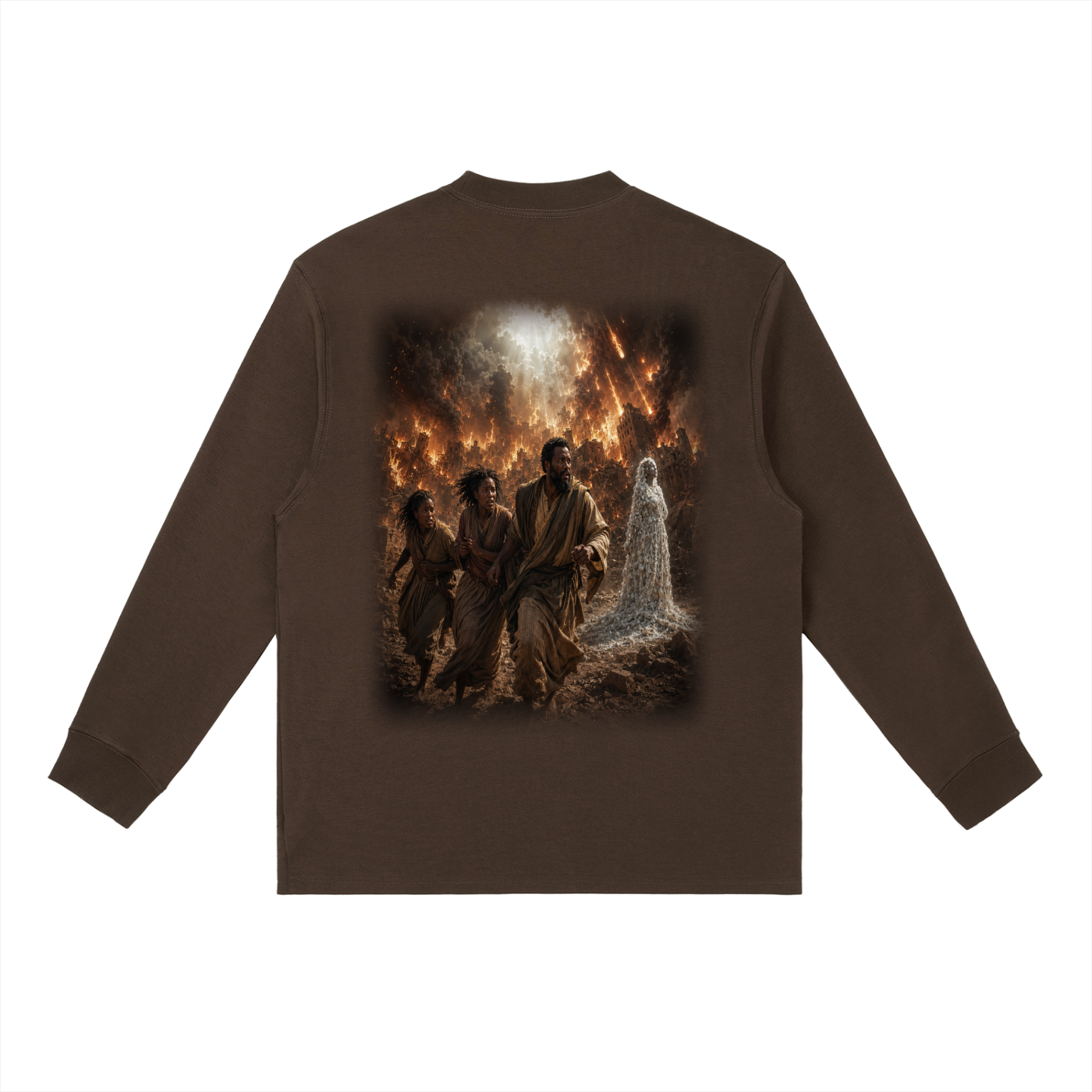 Jubilore "Sodom & Gomorrah" Essential Crewneck Long-Sleeve T-Shirt