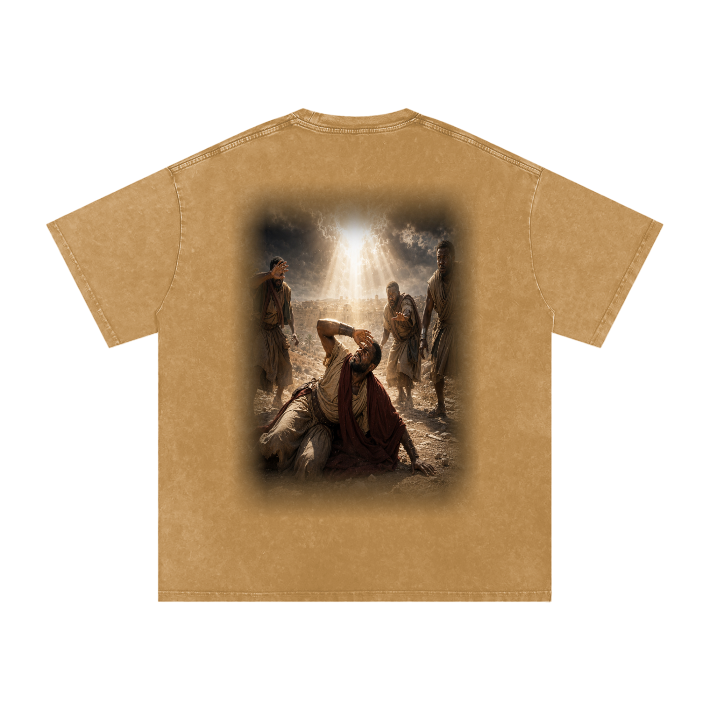 Jubilore “Paul” Snow Washed Oversized Cotton T-Shirt