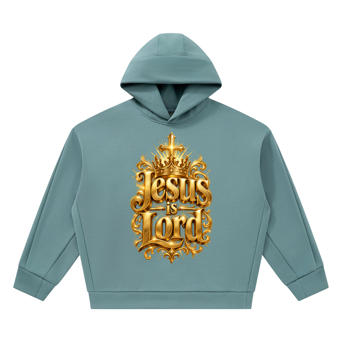 Jubilore "Jesus Is LORD" Unisex Heavyweight Fleece Boxy Hoodie