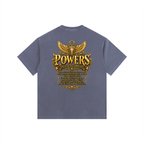 Jubilore "Powers" Vintage Washed Oversized Cotton T-Shirt