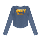 Jubilore "Jesus Walks On Water" Women’s Vintage Wash Crop T-Shirt